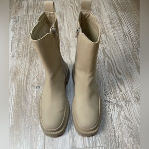 Zara rubber combat boots